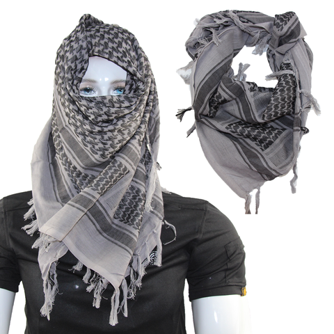 Chasse Militaire de L'armée Tactique Keffieh Shemagh Désert Arabe Écharpe Col Châle Couverture Head Wrap Randonnée Airsoft Tir Accessoires ► Photo 1/6