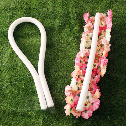 Base cylindrique pour arrangement de fleur de mariage, bâton blanc, rideau rond solide, boule de fleur en éponge, accessoires muraux ► Photo 1/6