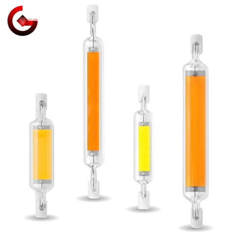 LED ampoule R7S 78mm 5W 10W R7S projecteur 118mm 10W 20W 220V Dimmable COB lampe lumière Tube de verre remplacer 30W 50W 100W lampe halogène ► Photo 1/6