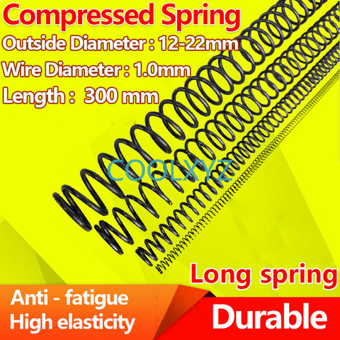 Ressort de Compression Type Y, retour solide, Long fil à ressort, diamètre 1.0mm, diamètre 12-22mm, longueur 300mm ► Photo 1/6