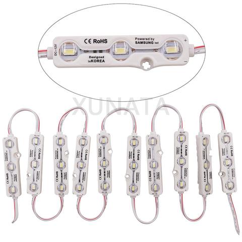 Module de lumière LED 1.2W, Module de 3 diodes, DC12V, puce Samsung, Super lumineux, pour la publicité, IP68, 5630 ► Photo 1/6