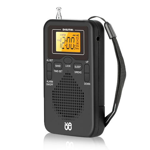 Mini Radio de poche Portable AM/FM, double bande, récepteur stéréo universel avec écran LCD de 3.1 pouces ► Photo 1/6