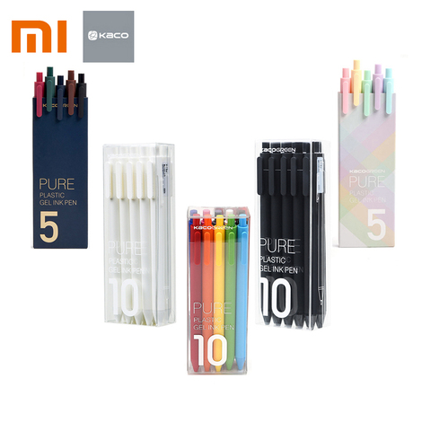 Xiaomi Mijia-stylo de signature, noyau Gel, 0.5mm, 10 pièces/ensemble, recharge d'encre noire, pour stylo de signature, Original ► Photo 1/6