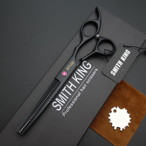 SMITH KING – ciseaux de coiffure professionnels de 6.5 pouces, ciseaux amincissants de 6.5 pouces, ciseaux de coiffure/ciseaux + boîte cadeau ► Photo 1/6