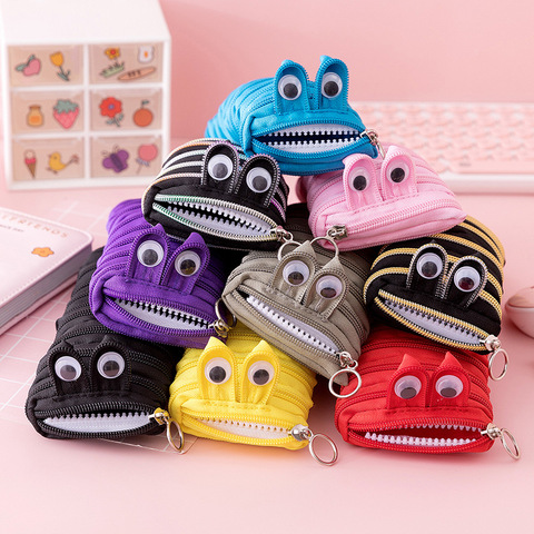 Creative caterpillar – sac de rangement pour papeterie scolaire trousse à fermeture éclair, mignon étui pour stylo d'étudiant porte-stylo pour enfants, sacs à stylos Kawaii ► Photo 1/6