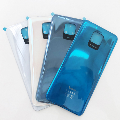 100% Original pour Xiaomi Redmi Note 9S / Note 9 Pro Max couvercle de batterie porte arrière boîtier en verre couvercle de batterie arrière remplacer ► Photo 1/5