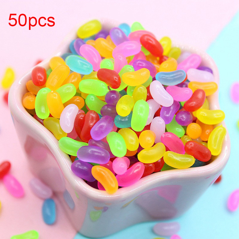 50pcs Slime fournitures jouet coloré doux bonbons breloques accessoires arrose remplissage pour nuage moelleux Slime pâte à modeler pour les enfants ► Photo 1/5