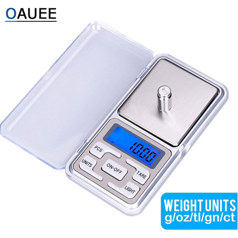 Oauee – Mini balances électroniques de poche 200g/300g/500g x 0.01g /0.1g, pour bijoux en or et argent Sterling ► Photo 1/6