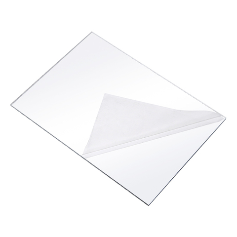 Feuille de miroir acrylique en plastique transparent, 3mm d'épaisseur, autocollant de miroir, panneau de miroir, décoration murale de salle de bains à la maison, bricolage ► Photo 1/6