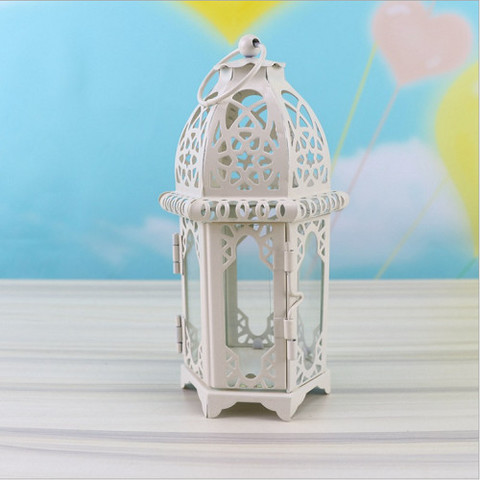 Flambant neuf européen chandelier Vintage suspendu bougeoir marocain verre bougie lanterne mariage décor à la maison ► Photo 1/4