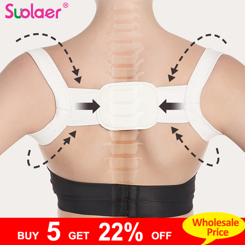 Livraison directe dos Posture correcteur thérapie Corset colonne vertébrale soutien ceinture lombaire dos Posture Correction pansement pour hommes femmes ► Photo 1/6