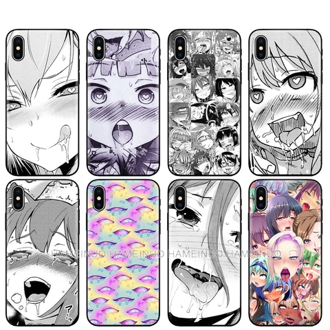 Noir tpu pour iphone 5 5s se 6 6s 7 8 plus x 10 housse en silicone pour iphone XR XS 11 pro MAX cas Drôle Anime japon ► Photo 1/6