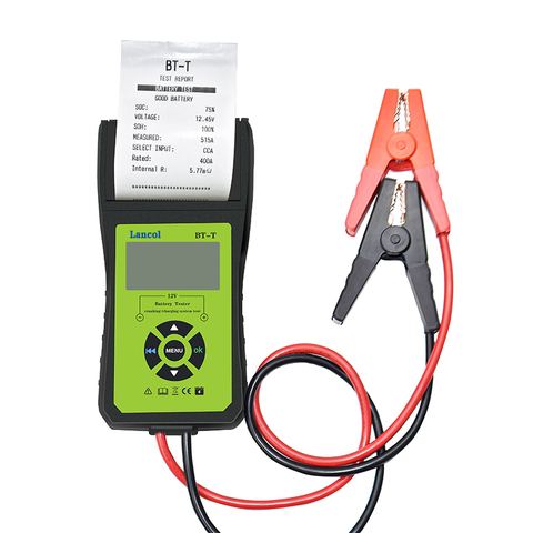 Lancol-outil de Diagnostic de batterie automatique, testeur de batterie numérique avec imprimante, résultat de Test rapide et Simple, 12V, BT-T ► Photo 1/6