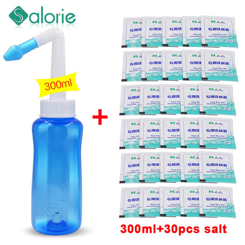 Nettoyant Nasal pour enfants et adultes, protection pour le nez, nettoie et humidifie pour éviter la rhinite allergique, Pot de 500ML/300ML ► Photo 1/6