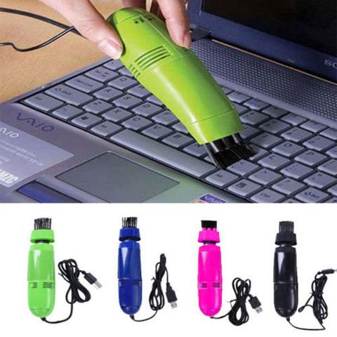 Mini nettoyeur de clavier USB, fournitures pour aspirateur de PC portable, brosse, Kit de nettoyage de la poussière pour ordinateur portable, ordinateur de bureau, claviers ► Photo 1/6