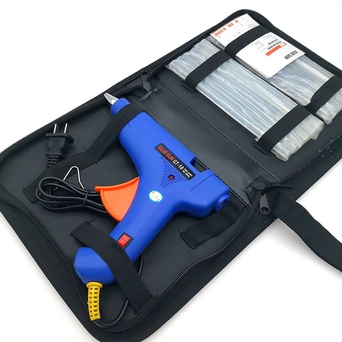 11mm 60W/80W/100W Silicone pistolet colle chaude boîte à outils Kit professionnel déco pistolet de poing avec balles métal maison outils Workpro ► Photo 1/6