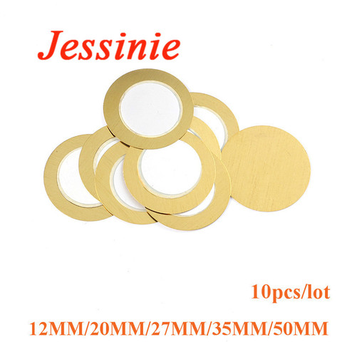 Lot de 10 haut-parleurs piézo en cuivre, 12MM, 20MM, 27MM, 35MM, 50MM, capteur de Buzzer, déclencheur, tambour ► Photo 1/4