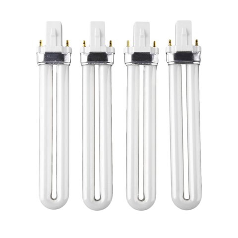4 pièces 9W durcissement UV Gel lampe Gel Nail Art séchoir ampoule Tube remplacement livraison directe SMJ ► Photo 1/6