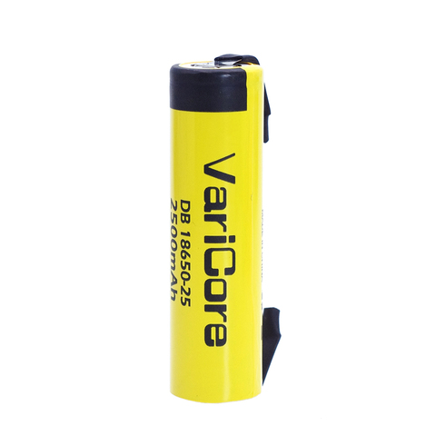 VariCore – batterie lithium-ion Rechargeable 18650, 3.7V, 2500mAh, peut garder l'électronique, décharge 20A + bricolage Nickel ► Photo 1/4