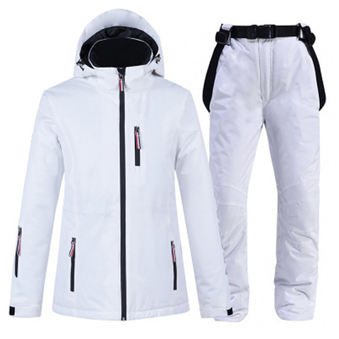 Ski d'hiver costume femmes chaud imperméable coupe-vent Ski et snowboard costumes femme extérieur Ski veste et pantalon ensemble Ski manteau ► Photo 1/6