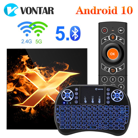 VONTAR X1 TV Box android 10 TVBOX 4GB 64GB 2.4G & 5G wifi AC 6K Google Assistant vocal 60fps BT5.0 lecteur multimédia Youtube ► Photo 1/6