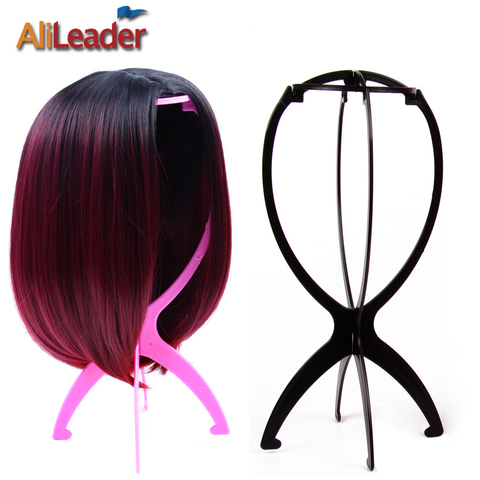 Top Qualité Perruque Stand Multi-Usage Chapeau Perruque Cheveux Tête Stand Voyage Amical Pliable Flexible En Plastique Perruque Titulaire 1 Pcs/Lot ► Photo 1/6