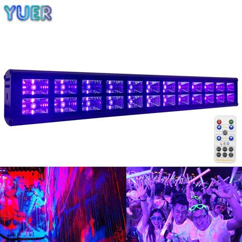 Double Row UV Bar Light LED 72W Stage Light Effect 24 LEDs DJ Disco UV Lighting Purple Wall Washer For Party Club Christmas Lamp ► Photo 1/6