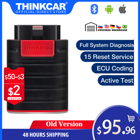 ThinkDiag tout le système Bluetooth lecteur de Code Obd2 Scanner Automotivo ancienne Version voiture outil de Diagnostic TPMS huile réinitialiser PK Autel AP200 ► Photo 1/6