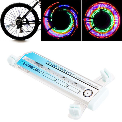 Vélo moto vélo pneu pneu roue lumières 32 LED Flash lampe à rayons lumineux en plein air cyclisme lumières pour 24 pouces roue ► Photo 1/6