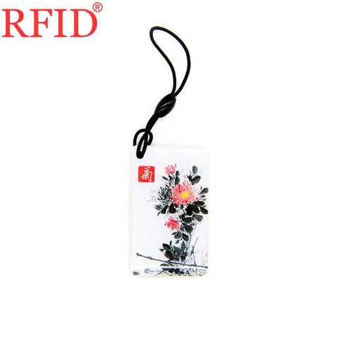 Porte-clés en chrysanthème chinois RFID, identification 125Khz EM4100 TK4100, carte de contrôle d'accès, livraison rapide 1 ► Photo 1/6