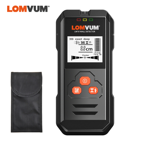 LOMVUM multi-fonctionnel numérique détecteur de mur en métal câblage bois tension ca en direct portable LCD écran goujon Finder ► Photo 1/6