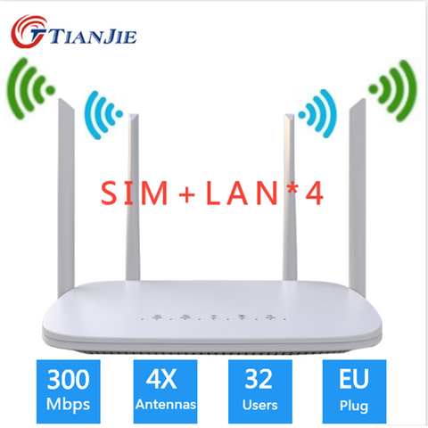 300Mbps réseau CPE déverrouiller routeur 4G Wifi US Portable passerelle FDD TDD LTE WCDMA Global Mobile Hotspot emplacement pour carte SIM Port WAN/LAN ► Photo 1/6