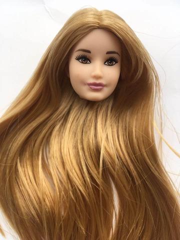 Bon cheveux plantation poupée têtes poupée jouet tête bon maquillage cheveux doux poupée pièces fille Dressing bricolage jouet pièces enfants cadeaux de noël ► Photo 1/6