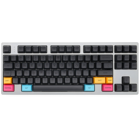 Domikey-set de touches de clavier double chaud SA abs noir sur noir, pour clavier poker 87 104 gh60, xd64, xd68, xd84, xd96, xd75, xd87 ► Photo 1/6