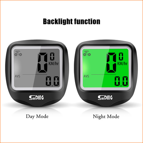 SD-568 filaire/sans fil Sunding ordinateurs de vélo LCD affichage numérique compteur kilométrique de vélo compteur de vitesse vélo équitation accessoires outil ► Photo 1/6