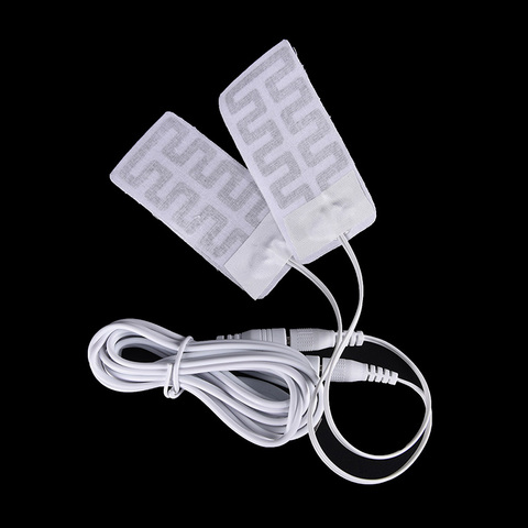 Gants chauffants USB 3.7V-5V, 1 paire, coussin calefacion Guantes électriques, gants chauffants, tissu en Fiber de carbone 5x9CM ► Photo 1/5