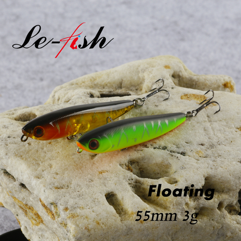 Le poisson 55mm 3g Mini leurres de pêche flottants appâts durs en eau salée ► Photo 1/6