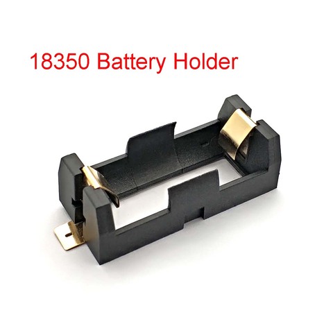 1*18350 support de batterie Smd Smt Batteries boîte de rangement avec broches en Bronze 1 fente 1*18350 coque de batterie Rechargeable ► Photo 1/5