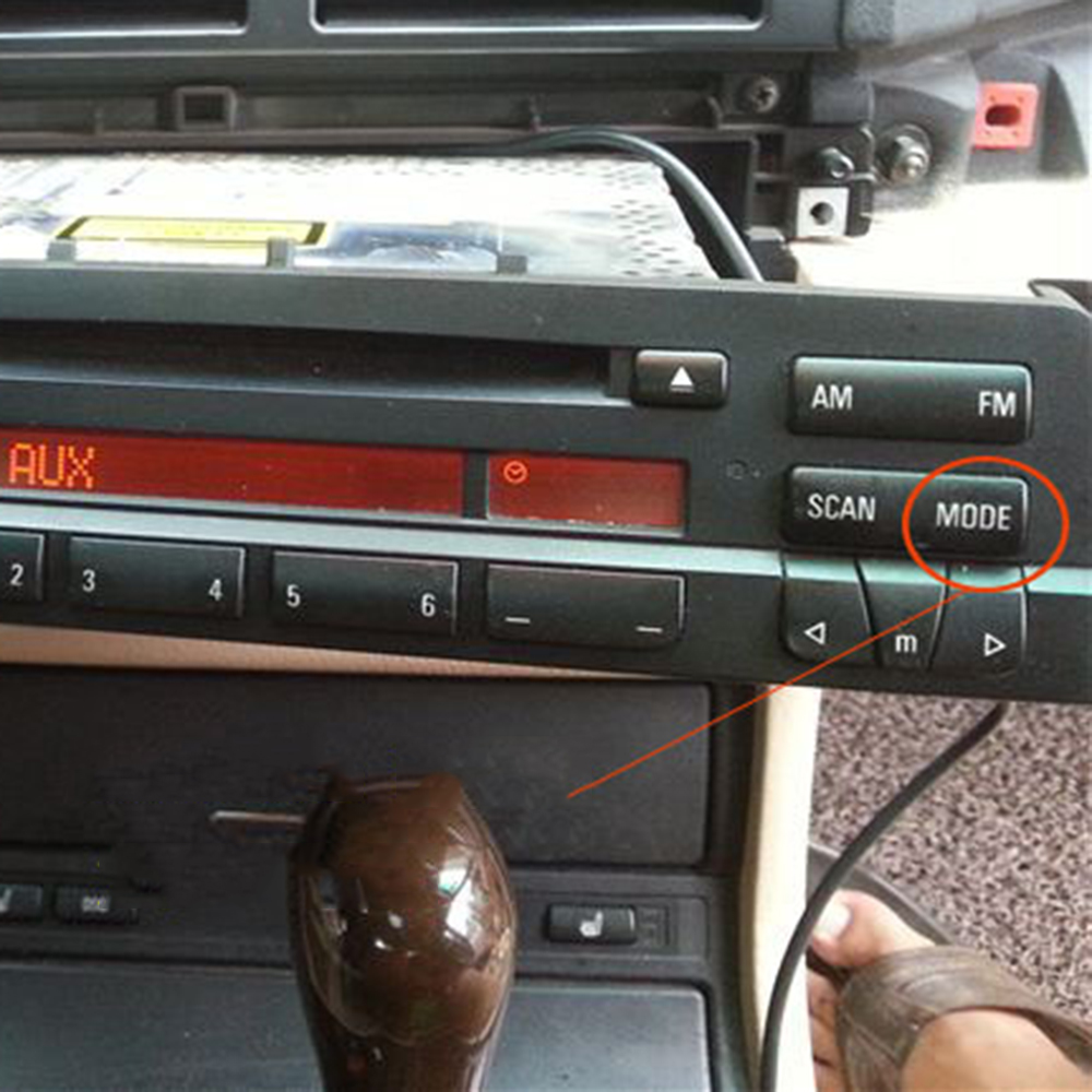 Pour BMW E39 E53 X5 E46 adaptateur câble voiture AUX dans les accessoires d'interface d'entrée ► Photo 1/4