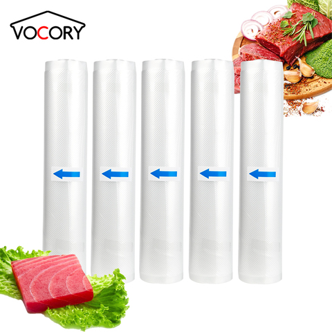 Sacs d'emballage sous vide, 12/15/20/25/30cm x 500cm, pour aliments frais, thermoscelleuse ► Photo 1/6