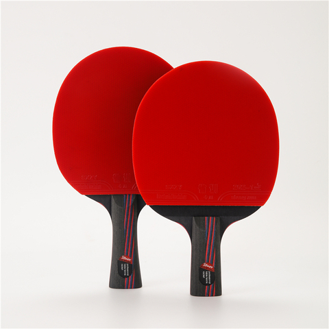 Raquette de Tennis de Table professionnelle en Fiber de carbone, nano-carbon 9.8, originale avec boutons de Double Face, cadeaux ► Photo 1/6