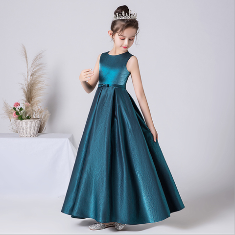 Robe de demoiselle d'honneur, tenue de soirée de première Communion pour filles, robe de princesse formelle à fleurs, robes de Banquet élégantes ► Photo 1/5