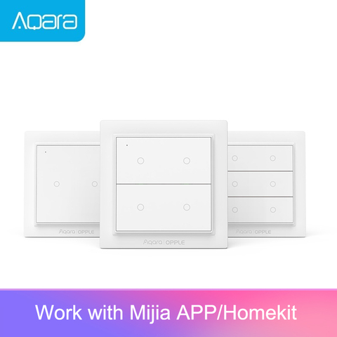 Aqara-interrupteur mural intelligent sans fil Opple Zigbee, contrôle par application application Mijia et Apple Homekit ► Photo 1/5