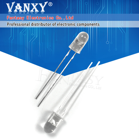 100 pièces LED 5mm 940nm IR infrarouge émettant la diode de lumière de Tube rond ► Photo 1/6