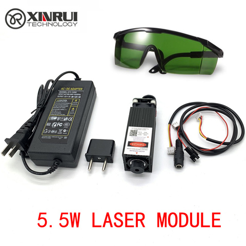Module Laser 12V 5500mW 445nm, haute puissance TTL Focus, Diode bleue réglable 5.5W, livraison gratuite ► Photo 1/4