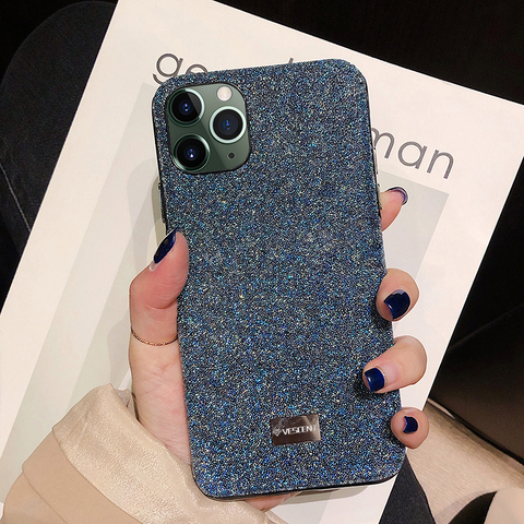 Luxe Bling Paillettes Diamant Pour iPhone 11 Pro /12 /11 Pro Max 7 8 plus Housse Pour iPhone X Xr Xs Max Etui Mode Fundas ► Photo 1/6