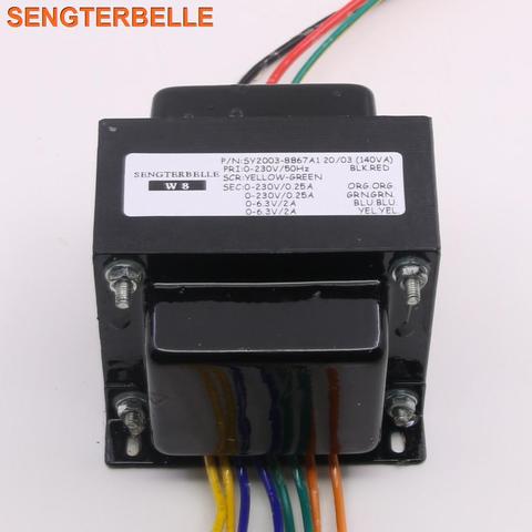 Transformateur d'amplificateur de Tube 140W 230VX2 6.3VX1 6.3VX1 transformateur de haute qualité pour ampli de puissance de Tube EL34 ► Photo 1/5