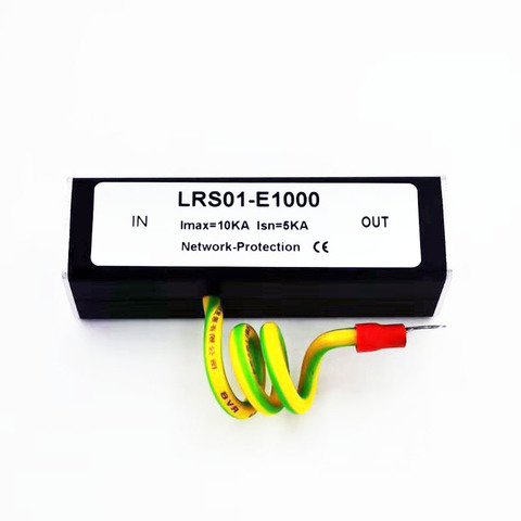 Gibabit 100/1000M IP caméra réseau commutateur RJ45 & parafoudre dispositif de Protection parafoudre SPD 1000M Ethernet ► Photo 1/4