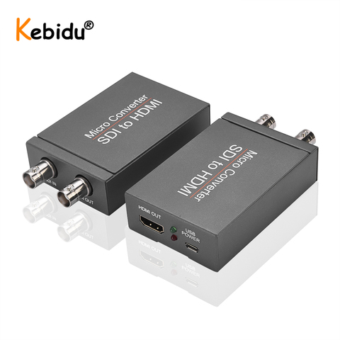 Micro convertisseur SDI vers HDMI-compatible avec SDI avec alimentation Mini 3G HD adaptateur vidéo avec Audio pour la détection automatique du Format de la caméra ► Photo 1/6