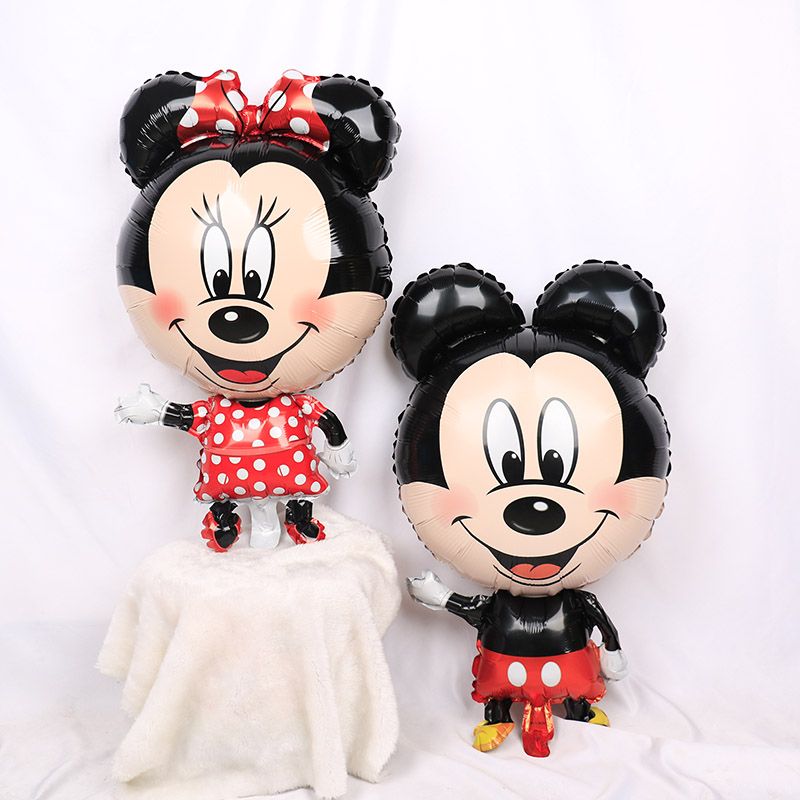 Décor de fête d'anniversaire Disney Minnie Mouse pour garçons et filles,  ballon à air pour